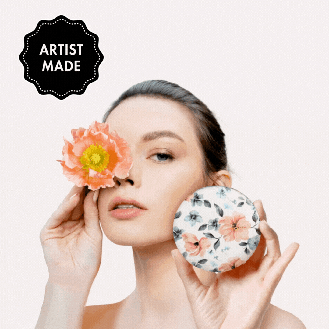 Mini Taylor LED Compact Mirror | Romantic Florals